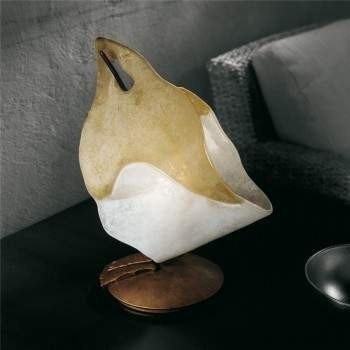 Lampka Stołowa Sillux FIRENZE LT 1/212 bursztynowy/antyczny brąz 38 cm