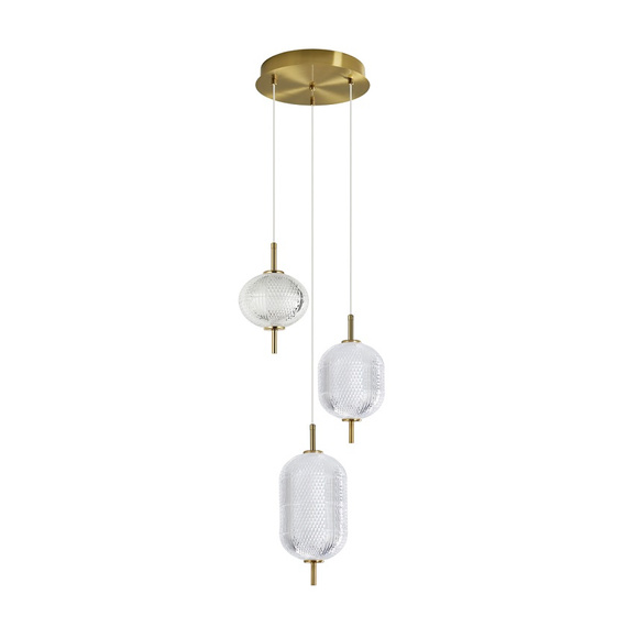 Lampa sufitowa wisząca Italux Corado PND-81438-3-GD