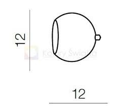 AZzardo GULIA wall AZ1235 BLACK Kinkiet