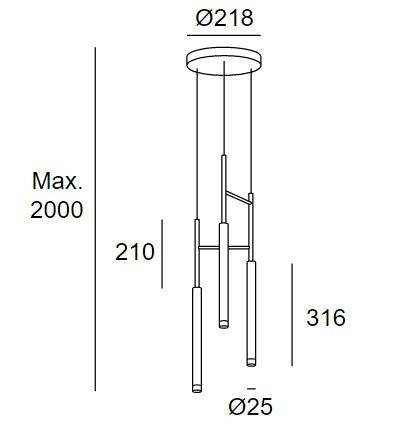 Lampa wisząca LEDS 00-6021-27-27 Circular Grok