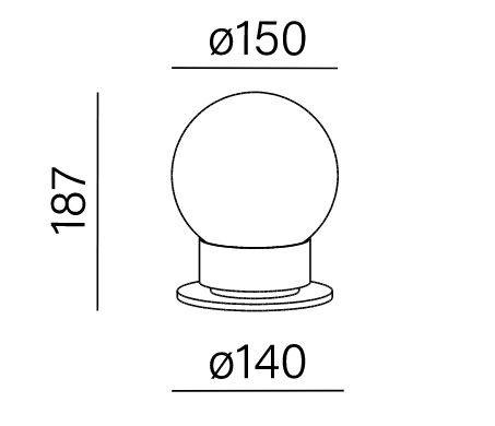  AQform Modern Ball 26550-M930-D0-00-12 Lampa stołowa