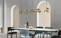 Lampa wisząca Masiero Timeo S1 20 złoto/czarna
