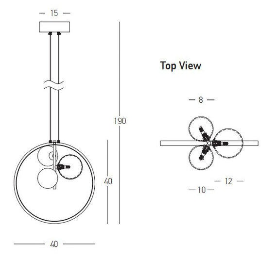 Żyrandol Zambelis 22064