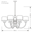 Lampa wisząca Kutek Mood Cero CER-ZW-6(Z)