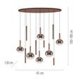 Żyrandol Zuma Line Bowl 003902-035399