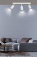 Lampa sufitowa HIRO 3 WH/CHROME biały-Chrom (962/3) - Emibig