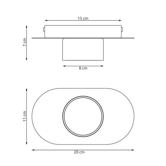 Plafon Emibig Diaz 1 Bl (1437/1)