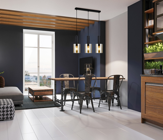 Zwis Italux Sardo Pnd-5581-3-Bk+Amb