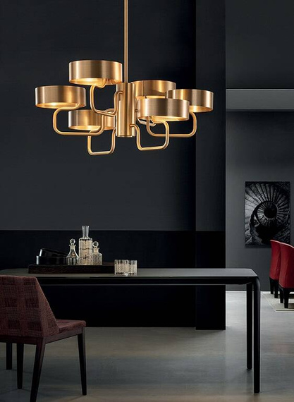 Lampa wisząca Masiero Sound S6 Złota