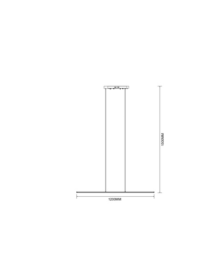 Złota Listwa prosta Lampa Zuma Line Esero 003064-034765