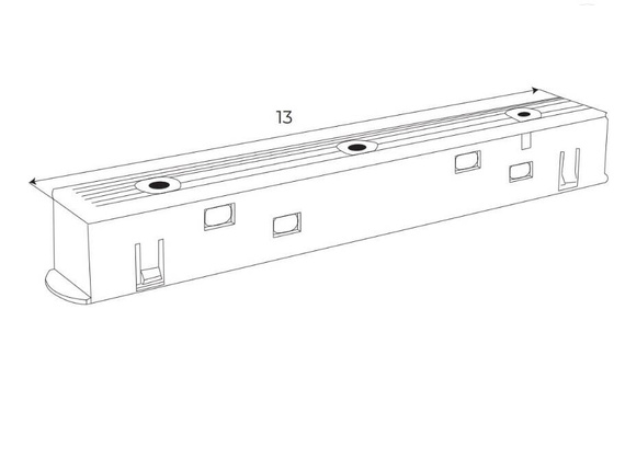 Maxlight Magnetic MA0002 Łącznik sztywny zasilania czarny