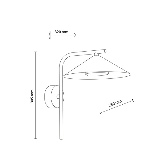 Lampa Ścienna TK Lighting Lume 11322