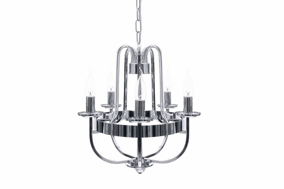 Lampa zwieszana Chromowy Berella Light Erno 5 BL0738