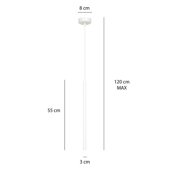 Zwis SELTER 1 WHITE biały (553/1) - Emibig