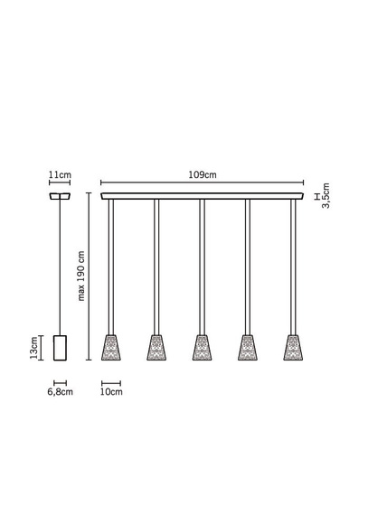 Lampa wisząca Fabbian VICKY D69 A05 00