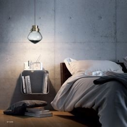 Light Hearth SP 7/295 Lampa WIsząca LED przezroczysty/brąz Sillux