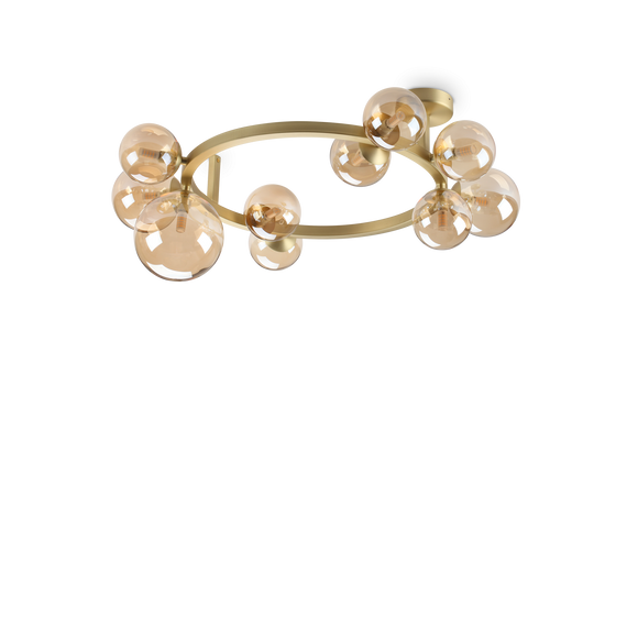 Ideal Lux Perlage Pl10 Ambra Plafon 327808