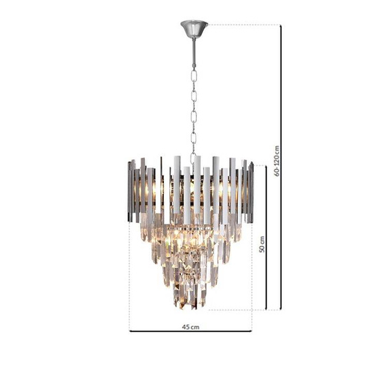 Lampa wisząca Milagro Aspen ML5997 Chrom