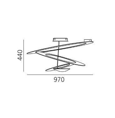Plafon Artemide Pirce 1253W10A