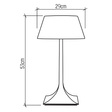 Lampka Stołowa Accord Lighting Nostalgia QN-NOSTALGIA-TL-M-TEAK