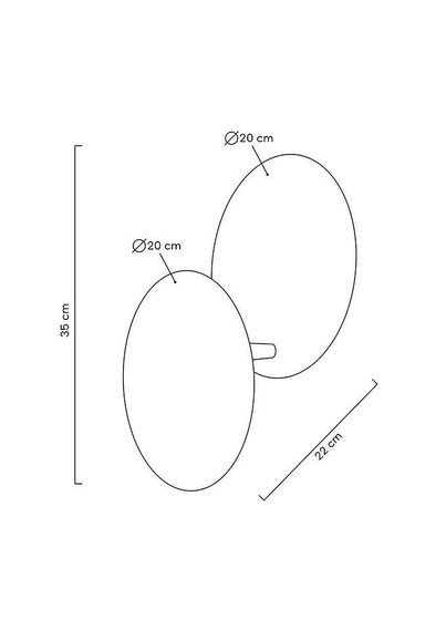 Lampa Ścienna Moosee Eclise MSE010400203