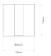 Kinkiet Astro Enna Square Switched 7550