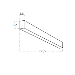 Lampa Plafon Azzardo LINELIO OPAL 67 CCT DIMM BK AZ5656