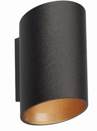 Oprawa ścienna Zuma Line Slice WL 50603-BK/GD-N