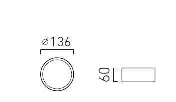 Luno 136 NW Triac Chors Oprawa Sufitowa Biała