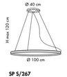 Lampa Wisząca Sillux MALE SP S/267 LED