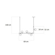 Lampa Wisząca Berella Light Enti 6 BL5444