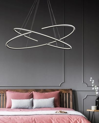 Lampa wisząca Azzardo Alessia XL AZ3356 czarna 120 cm Ściemnialna