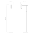 Lampa Stojąca Astro Leda 1457001