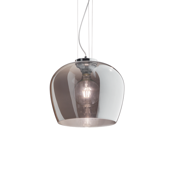 Lampa wisząca szklany klosz dymny Ideal Lux Blossom SP1 Fume
