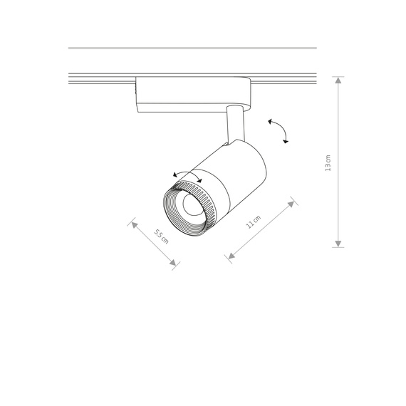 Lampa Szynowa Nowodvorski Profile Zoom Led 7625 3000K