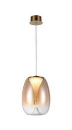 Azzardo Lampa Wisząca Pamela 27 Amber AZ6185