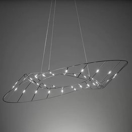 Nowoczesna lampa wisząca LED Sforzin Tesa czarna