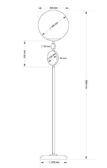 Lampa podłogowa Kutek Dimaro DIM-LS-1(P)