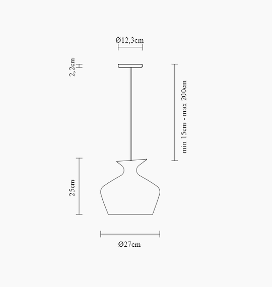 Zwis F52 A05 01 Fabbian Malvasia