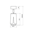 Lampa natynkowa regulowana Milagro Flower Czarno/Złota ML0264
