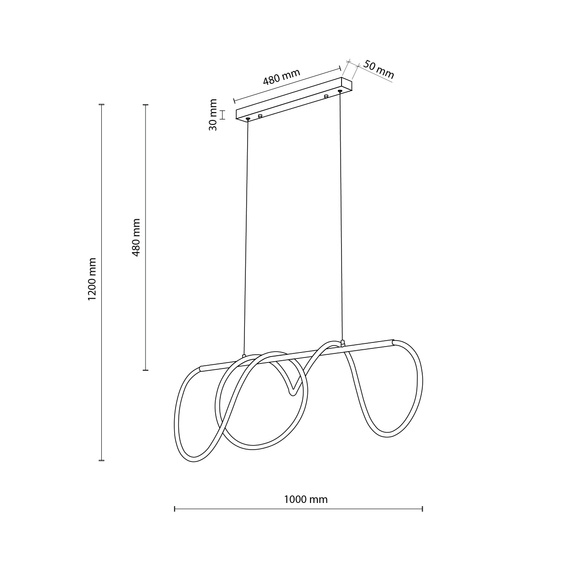 Lampa Wisząca TK Lighting Flexi 18007