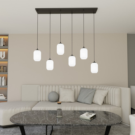 Lampa Wisząca Emibig Verdi 6 Bl Opal (1435/6)