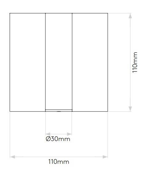 Kinkiet Astro Enna Square Switched 7496