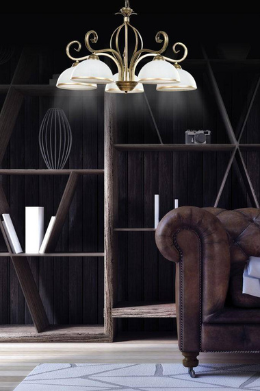 żyrandol WIVARA 5 GOLD złoty (149/5) - Emibig