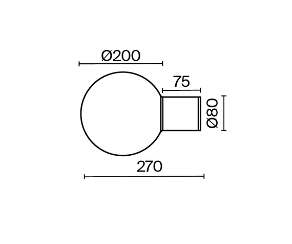 Kinkiet zewnętrzny Bold Maytoni O598WL-01B1