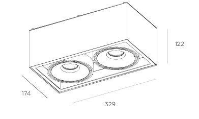 Plafon BPM Lighting Gran Cube 8217.06