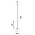 Lampa wisząca Cleoni Cotton 40 biała G9 DM101/P/ER/B/192 10cm