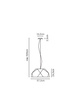 Lampa wisząca Fabbian CRIO D81 A01 48 heban