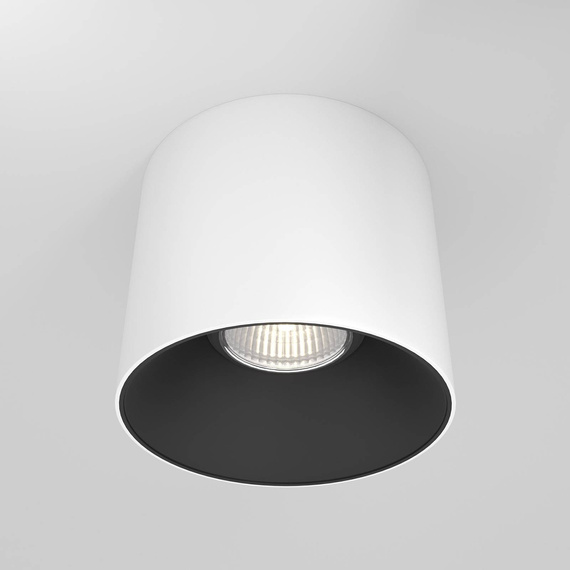 Sufitowy plafon Alfa LED biały-Czarny (C064CL-01-15W3K-RD-WB) - Maytoni