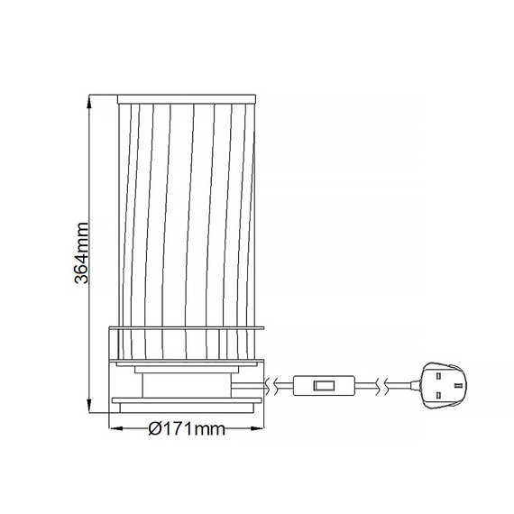 Quintiesse QN-ARNO-SMOKE-AB Lampa Stołowa